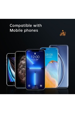 Tongxida Z009a Bisiklet Motosiklet Telefon Tutucu, Su Geçirmez Kılıf, Montaj Braketi Açık Füme - Füme - Kahverengi