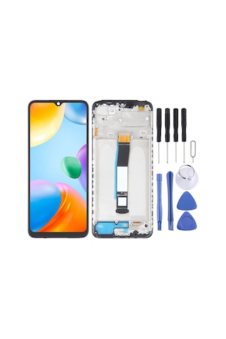 Poco Uyumlu 220333qp Poco C40 Ekran Lcd Full Çıtalı