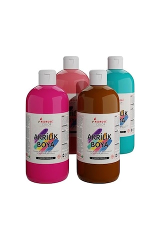 Tamamlayıcı Renkler Akrilik Boya 4&apos Lü Set 4x500 Gr