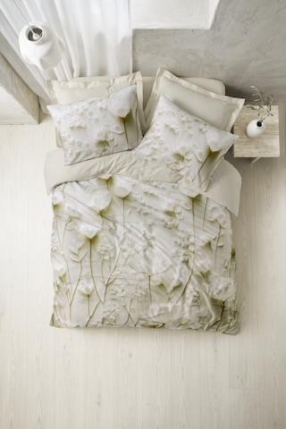 Cotton Box 3d Flower %100 Pamuk Saten - Velin Krem