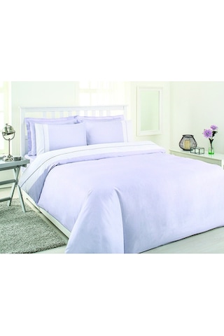 Özdilek Soft Linen Çift Kişilik Saten Nevresim Takımı 43892 Lila