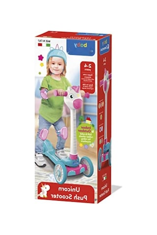 Eğlenceli Unicorn Scooter - Çocuklar İçin Renkli Ve Güvenli Açık Mavi