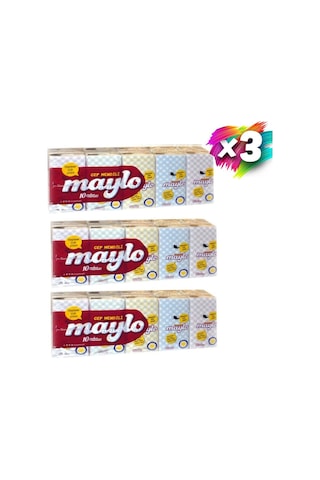 Maylo Cep Mendili 10'lu Paket X3 Adet