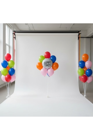 Runaway Balon Standı 75 Cm Masa Ve Vitrin Dekor Çok Renkli