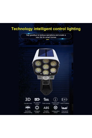 Xindoker Güneş Enerjili Hareket Sensörlü Güvenlik Aydınlatma Duvar Lambası: 3 Mod, Ip65 Su Geçirmez, 2400mah Pil Beyaz