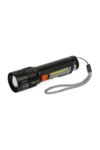 Baretta Br-85 Xhp50 Led 5 Fonksiyonlu Şarjlı El Feneri Açık Gri