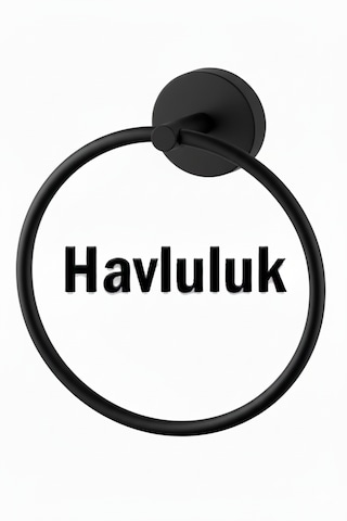 Gül 5 Li Ayna Seti Siyah Renk Siyah