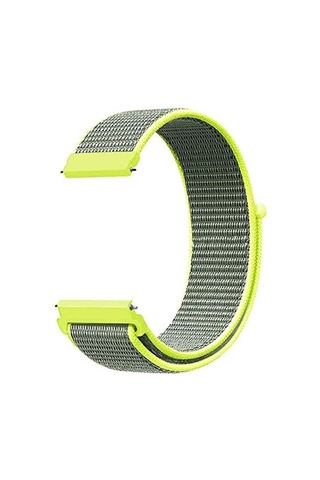 Watch Gt2 46mm İçin Hasırlı Kordon Woven Sport Loop Sarı Watch Gt2 46mm İle Uyumlu Kordon - Sarı