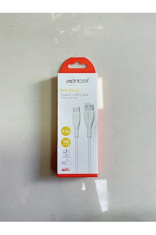 Apricot Type- C Ve Usb Uçlu Hızlı Şarj Kablosu