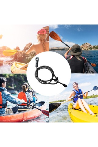 Geeroyoo Kano Ve Sörf Tahtası İçin Pratik Naylon Kürek Bağı - 110 Cm Uzunluk, 2 Adet