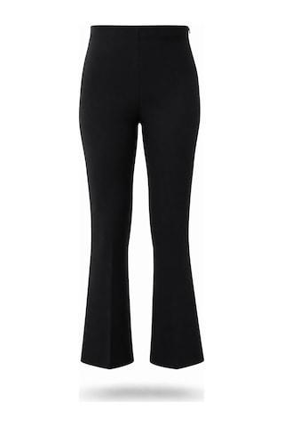 5in1Canpolat Siyah Mini Flare Pantolon