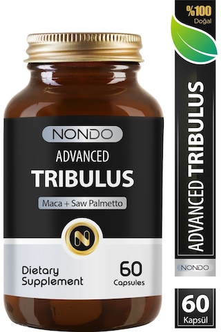 Nondo Tribulus Demir Dikeni, Tribulus Terrestris Saw Palmetto Kore Ginseng Ginko Biloba 60 Kapsül