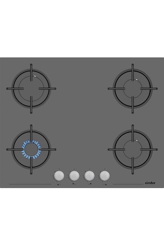 Simfer 3655 + 8705 Gri Ankastre Set