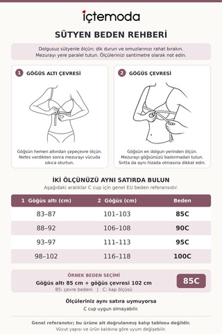 İçtemoda Balenli Telli Desteksiz Dolgusuz Pedsiz Saten Dokulu Minimizer Sütyen Sb40100 Ten