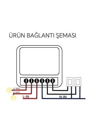 Tuya Destekli Wifi Akıllı İkili Anahtar