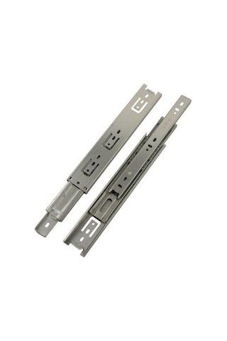 Minnes Teleskopik Çekmece Rayı H43Mm - 80Cm Gri