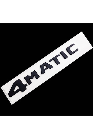 4 Matıc Siyah Bagaj Yazısı Arma Yazı Logo Sticker Universal