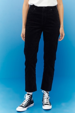 Lee Carol Cropped Straight Fit Yüksek Bel Esnek Jean Kot Pantolon L30UBF01 Siyah