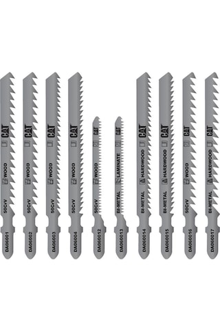 Cat Da06902 10 Parça Profesyonel Ahşap Hassas/kaba/düz/kavisli Kesim Dekupaj Testere Ucu