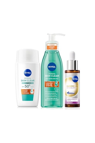 Tr Luminous630 Skin Glow Aydınlatıcı Serum 30ml, Güneş Koruyucu Krem Ve Yüz Temizleme Jeli, Niasinamid