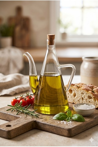 500 Ml Borosilikat Cam Yağlık Sirkelik Mantar Tıpalı Isıya Dayanıklı Damlatmaz Akıllı Cam Yağ Şişesi Şeffaf