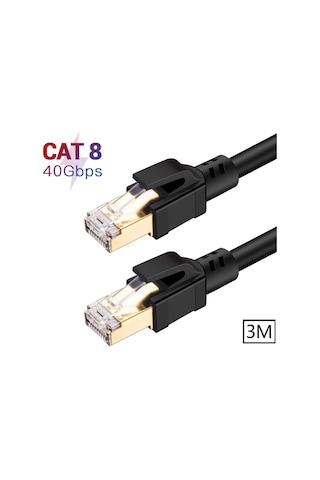 5215 Cat8 3M 40Gbps S/ftp 2000MHz Yüksek Hızlı İnternet Kablosu