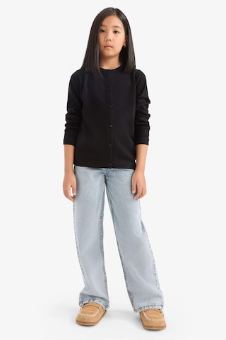 Defacto Kız Çocuk Bisiklet Yaka Düğmeli Hırka N8407a625aubk27 Siyah