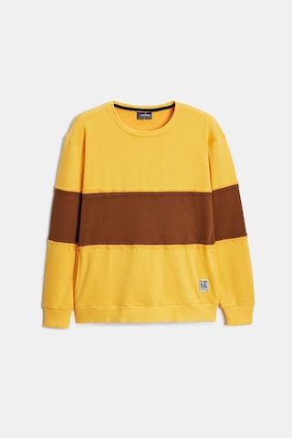 Shooter Sportwear Shooter Erkek Günlük Sweatshirt Bisiklet Yaka Regular Kalıp 3 İplik Sarı