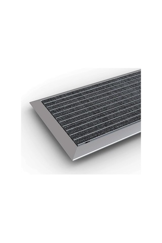 Arfen Halı Üst Yüzeyli Alüminyum Gri Paspas 50 X 80 Cm