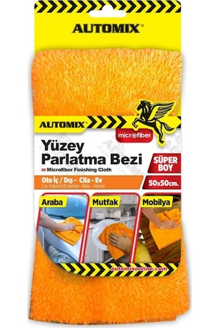 Automix Mikrofiber Yüzey Parlatma Havlusu 50x50cm 44538