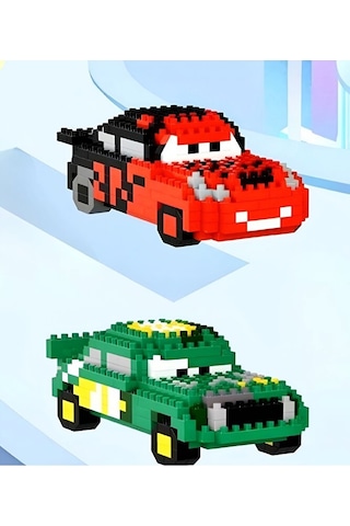 Brıcks Cars Filmi Seti - Şimşek Mcqueen Ve Chick Hicks Yarış Seri
