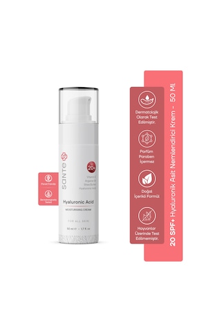 Sante Plus Hyaluronic Acid Nemlendirici Cilt Bakım Kremi SPF20+ 50 ML