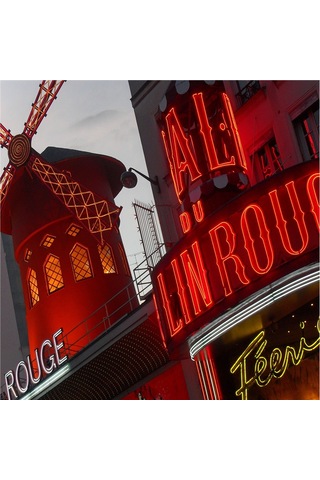 Moulin Rouge Pisa Kulesi Ve Londra Metro Girişi Doğal Taş Bardak Altlığı 4'lü Set - Natural Stone Coasters - Taş Çok Renkli