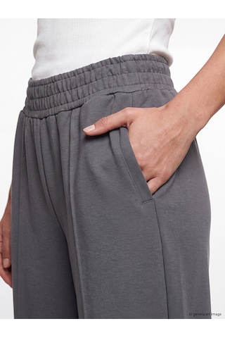Lcw Vision Gri Soft Touch Kadın Jogger Eşofman Altı