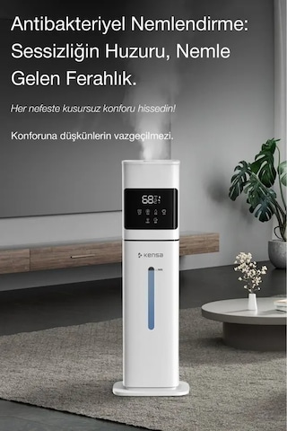 Uzaktan Kumandanlı Hava Nemlendirici 8l Dokunmatik, Zaman Ayarı, Sessiz
