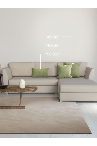 Br Perle Home Daily Series Ada Çayı Rengi Kırlent Yastık Kılıfı Adaçayı