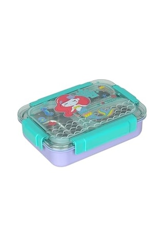 Dream Vest Bento 710ml Lunchbox Sevimli Dostlar Tek Katlı 3 Bölmeli Paslanmaz Çelik Sefer Tası Yemek Kutusu Lila-tu Diğer
