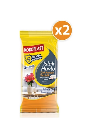 Koroplast Islak Havlu Çok Amaçlı Ferah Kokulu 30Lu X 2 Paket (20*30 Cm)
