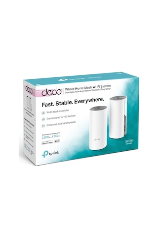 TP-Link DECO E4 AC1200 Tüm Evi Kapsayan Mesh Wifi Sistemi (2'Li Paket)