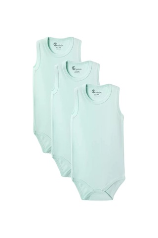 Gaye Bebe Yeşil Askılı Body Zıbın 7-12 Yaş Çocuklar İçin 3 Adet Alttan Çıtçıtlı Özel Gereksinimli Çok Renkli