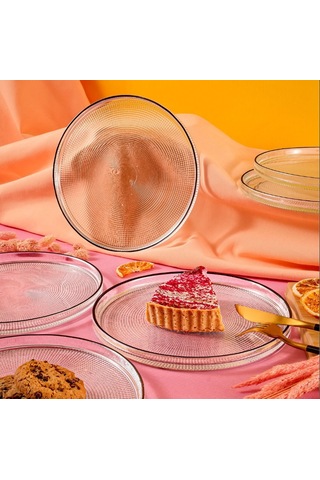 Fecra Loren 6 Parça Servis Seti 21 Cm Siyah Fileli