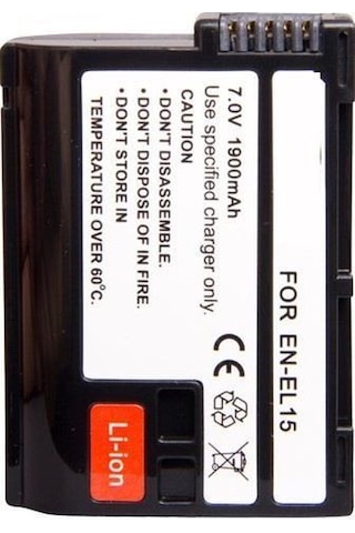 Nikon D7500 için En-El15 Enel15 Batarya