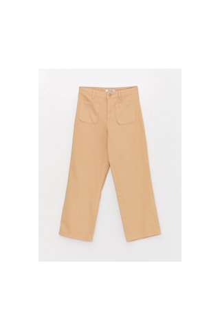 LC Waikiki Wideleg Kız Çocuk Pantolon Koyu Bej