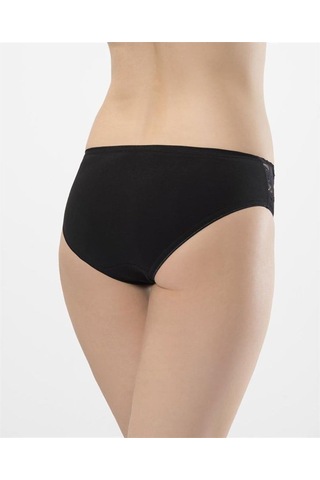 Türen 262 İkili Likralı Dantelli Bikini-sıyah Siyah