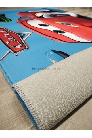 Yamalıhome Lisanslı Çocuk Halısı Cars2 C2 120X180 Cm Arabalı Halı