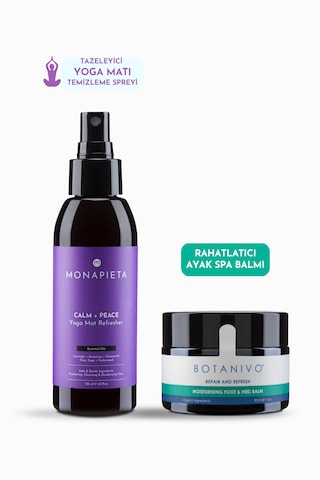 Monapieta Yoga Matı Temizleme Spreyi Ayak Spa Balmı 2 Li Set