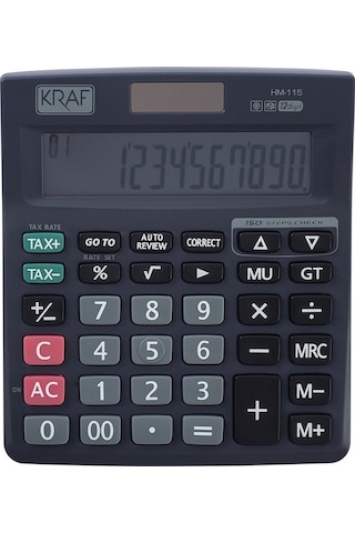 Kraf Tax Hm-115 Hesap Makinesi Masaüstü 12 Hane