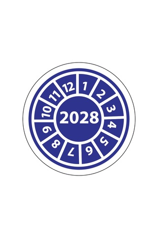 Yangın Tüpü Etiketi 2028 Mavi Mavi