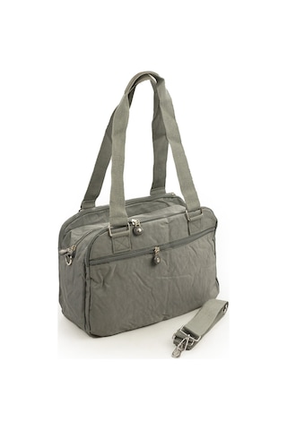 571 Krinkıl/klinkır Su Geçirmez Ithal Kumaş Çok Gözlü Anne Okul Postacı El Ve Omuz Çantası Gri 9-5c Gri