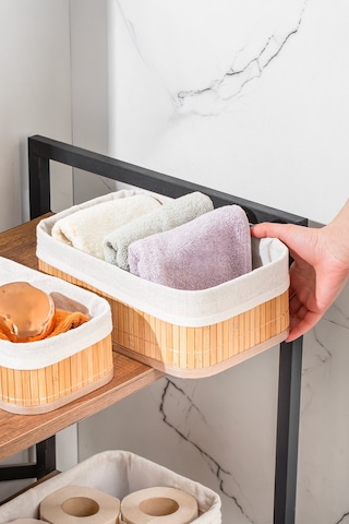 Porsima 2084 Dikdörtgen 3lü Pinterest Sepet Bambu Sepet Seti Dekoratif Banyo Mutfak Düzenleyici Organizeri Sarı